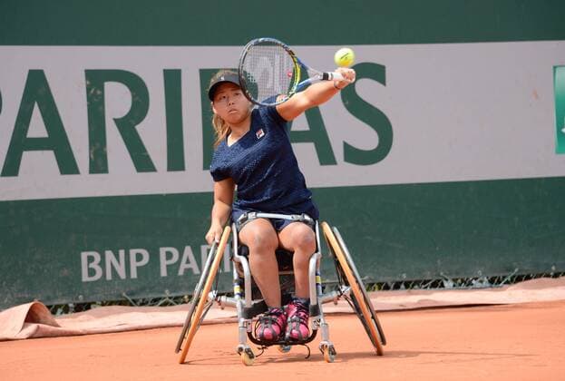 Yui Kamiji ( Japon ) TENNIS : Roland Garros 2017 - Internationaux de France - 08 06 2017 FedericoPestellini Panoramic 
