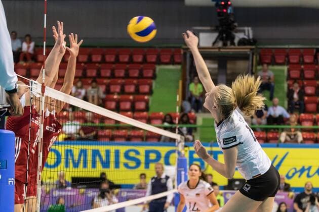 Volleyball: Montreux Volley Masters 2017, 09.06.2017 match Germany versus Poland at the Volleyball: Montreux Volley Masters 2017 on June, 09, 2017 in Montreux, Schweiz xUSx