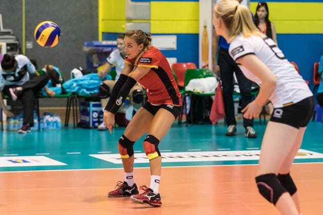 Volleyball: Montreux Volley Masters 2017, 09.06.2017 Lenka Duerr ( 1, Germany); match Germany versus Poland at the Volleyball: Montreux Volley Masters 2017 on June, 09, 2017 in Montreux, Schweiz xUSx