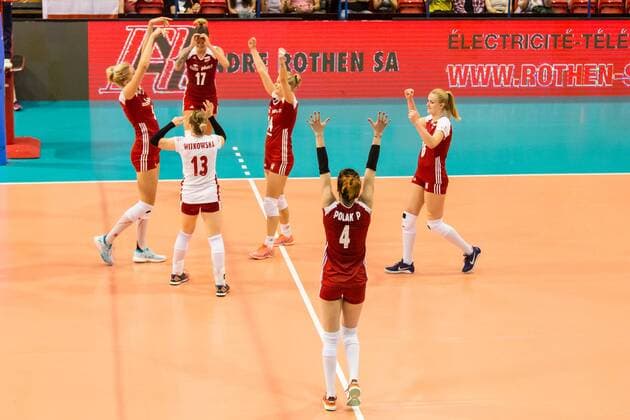 Volleyball: Montreux Volley Masters 2017, 09.06.2017 Matchball: Poland beats Germany 3-2; Germany versus Poland at the Volleyball: Montreux Volley Masters 2017 on June, 09, 2017 in Montreux, Schweiz xUSx