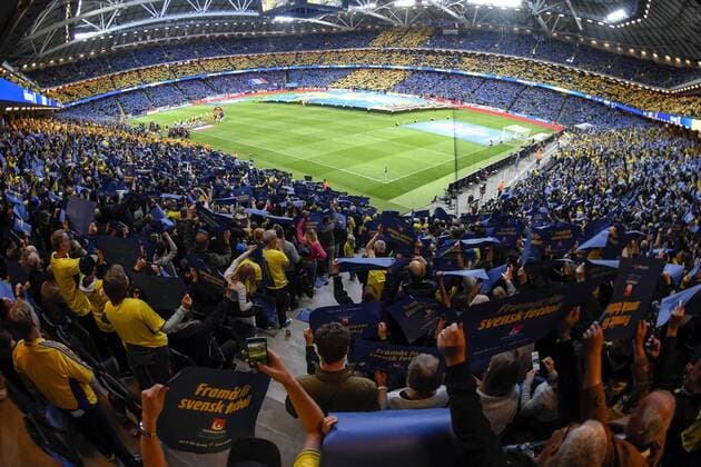Fußball, WM Quali, Schweden - Frankreich 170609 Vy över Friends Arena innan fotbollsmatchen i VM-kvalet mellan Sverige och Frankrike den 9 juni 2017 i Stockholm.  Copyright: NIKLASxLARSSON BB170609NL010