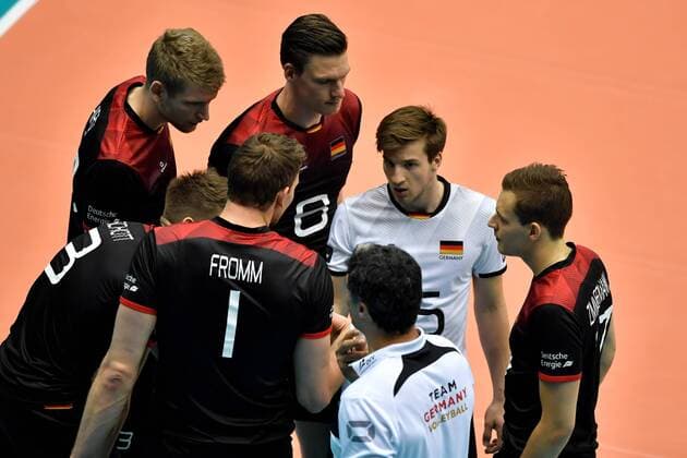 VOLLEYBALL - FIVB, AUT vs GER LINZ,AUSTRIA,09.JUN.17 - VOLLEYBALL - FIVB World League Tournament, Austria vs Germany. Image shows the team of GER. GEPAxpictures xFlorianxErtl