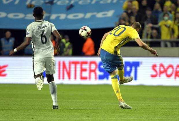 ====== Betalbild======= Stockholm Sweden 2017-06-09 World Cup Qualification 2017 18 Sweden vs France Ola Toivonen(SWE)2-1 KP0300003 
