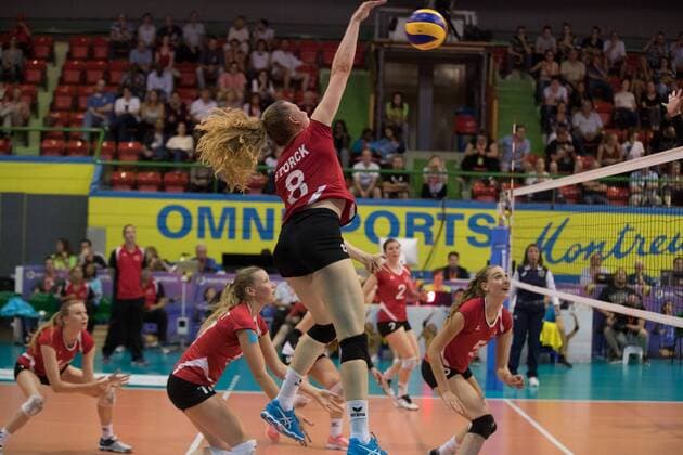 Volleyball: Montreux Volley Masters 2017, 09.06.2017 Maja Storck ( 8, Switzerland); Switzerland vs Argentina at the Volleyball: Montreux Volley Masters 2017 on June, 09, 2017 in Montreux, Schweiz xUSx