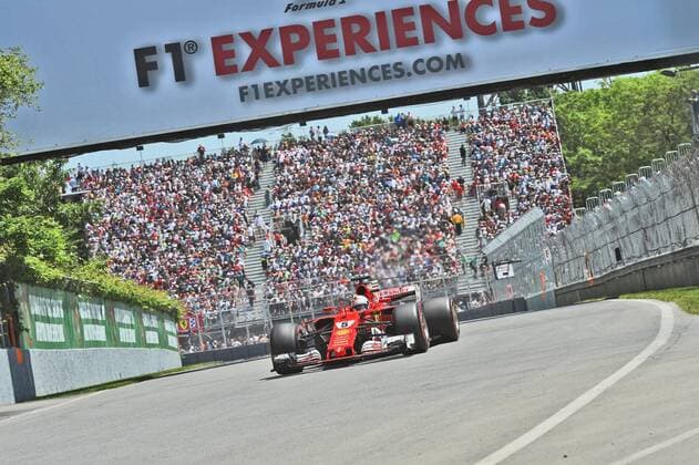 Sebastian Vettel (Scuderia Ferrari) mit seinem Auto auf der Strecke, Grosser Preis von Kanada 2017, Qualifikation, Motorsport, Formel 1, 10.06.2017, Montreal Copyright: xAndre Eibner-Pressefotox EP_JAE