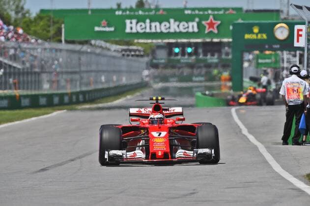 Kimi Raikkoenen (Scuderia Ferrari) mit seinem Auto auf der Strecke, Grosser Preis von Kanada 2017, Qualifikation, Motorsport, Formel 1, 10.06.2017, Montreal Copyright: xAndre Eibner-Pressefotox EP_JAE