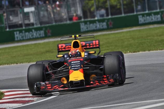Max Verstappen (Red Bull Racing) mit seinem Auto auf der Strecke, Grosser Preis von Kanada 2017, Qualifikation, Motorsport, Formel 1, 10.06.2017, Montreal Copyright: xAndre Eibner-Pressefotox EP_JAE