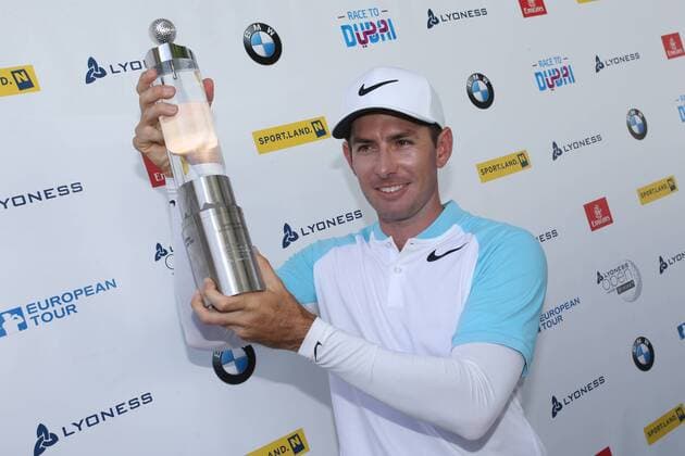 GOLF - PGA Golf Herren Lyoness Open 2017 ATZENBRUGG,AUSTRIA,11.JUN.17 - GOLF - PGA European Tour, Lyoness Open, Diamond Country Club. Image shows Dylan Frittelli (RSA). Keywords: trophy. GEPAxpictures xMathiasxMandl