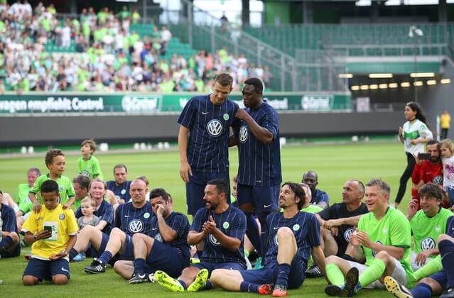 VfL Wolfsburg 97er Aufstiegshelden vs VfL Allstars Wolfsburg, Deutschland. 11.06.2017, FUßBALL - VfL Wolfsburg 97er Aufstiegshelden vs VfL Allstars, Saison 2016-2017, Volkswagen Arena. Wolfsburg