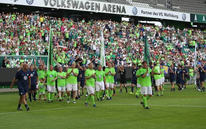 VfL Wolfsburg 97er Aufstiegshelden vs VfL Allstars Wolfsburg, Deutschland. 11.06.2017, FUßBALL - VfL Wolfsburg 97er Aufstiegshelden vs VfL Allstars, Saison 2016-2017, Volkswagen Arena. Wolfsburg