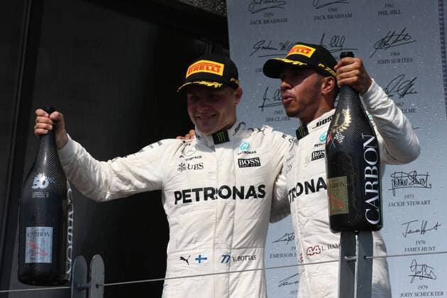 Canadian Grand Prix, Montreal 8 - 11 June 2017 11.06.2017, Podium, winner Lewis Hamilton (GBR) Mercedes AMG F1 W08 , 2nd Valtteri Bottas (FIN) Mercedes AMG F1 W08 