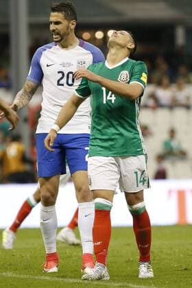 June 11, 2017 - Mexico - EUM20170611DEP45.JPG.CIUDAD DE MEXICO, Soccer Futbol-Seleccion.- Acciones del partido entre las Selecciones de Mexico y Estados Unidos en el Estadio Azteca, duelo eliminatorio rumbo al Mundial de Rusia 2018 y que concluyo con empate 1-1, efectuado este domingo 11 de junio de 2017. Foto: Agencia EL UNIVERSAL Agustin Salinas RCC. Latin News - June 11, 2017  - ZUMAu78_ 20170611_zaf_u78_110 Copyright: xAgustinxSalinasx