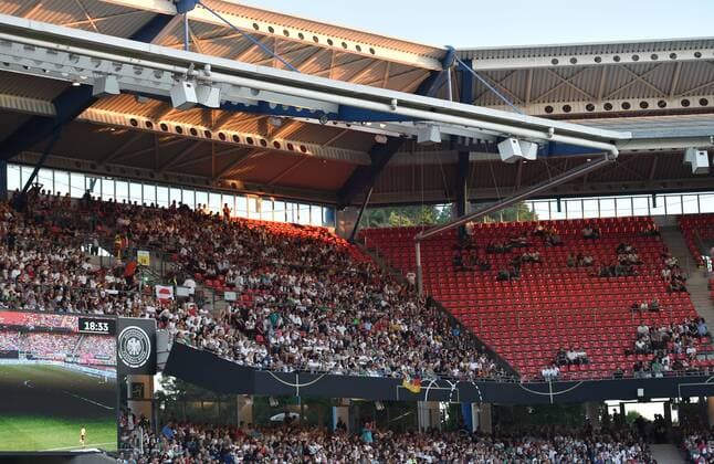 10.06.2017, Fussball Nationalmannschaft 2017, WM Qualifikationsspiel, Deutschland - San Marino 7-0, Das Stadion in Nuernberg war nicht ausverkauft