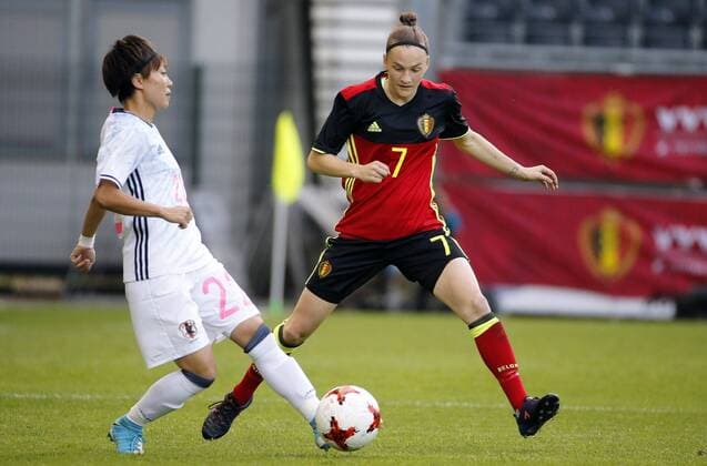 Blom Jessina of Belgium FOOTBALL FEMININ : Belgique vs Japon - Amical - 13 06 2017 PhotoNews Panoramic 