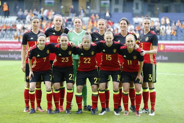 Equipe Belgique team of Belgium FOOTBALL FEMININ : Belgique vs Japon - Amical - 13 06 2017 PhotoNews Panoramic 