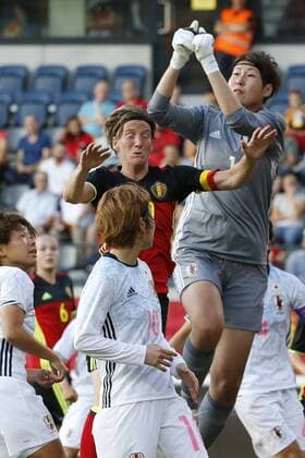 Zeler Aline of Belgium FOOTBALL FEMININ : Belgique vs Japon - Amical - 13 06 2017 PhotoNews Panoramic 