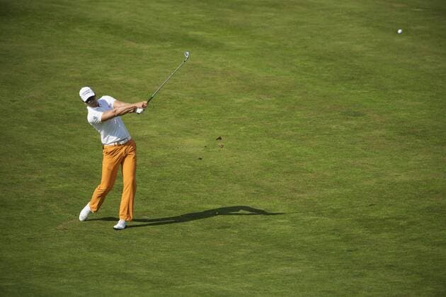170614 Sveriges Henrik Stenson under en träningsrunda inför golfturneringen US Open den 14 juni 2017 i Hartford.  Copyright: JOELxMARKLUND BB170614JM003
