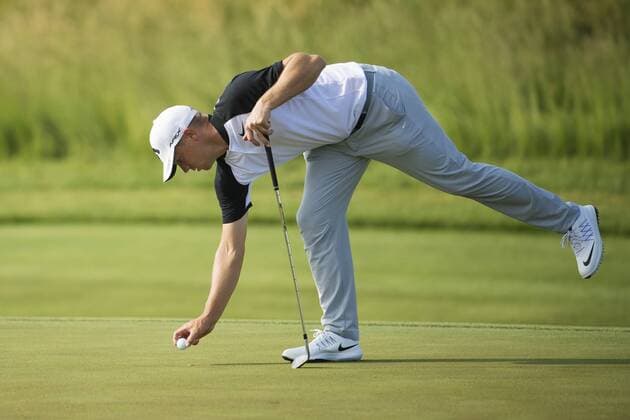 170615 Sveriges Alexander Noren under omgang ett i golfturneringen US Open den 15 juni 2017 i Hartford.  Copyright: JOELxMARKLUND BB170615JM033