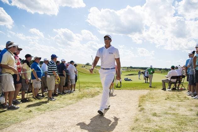 170615 Sveriges Henrik Stenson under första omgangen i golfturneringen US Open den 15 juni 2017 i Hartford.  Copyright: JOELxMARKLUND BB170615JM055