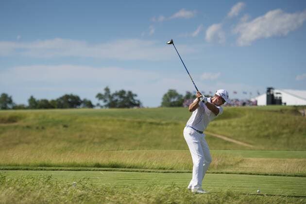 170615 Sveriges Henrik Stenson under första omgangen i golfturneringen US Open den 15 juni 2017 i Hartford.  Copyright: JOELxMARKLUND BB170615JM060