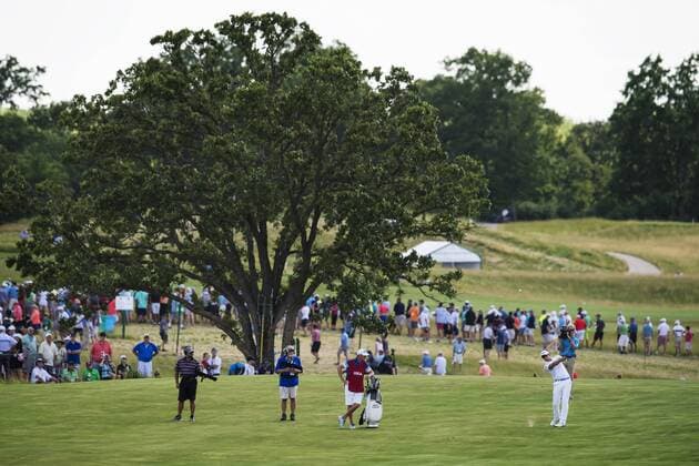 170615 Sveriges Henrik Stenson under första omgangen i golfturneringen US Open den 15 juni 2017 i Hartford.  Copyright: JOELxMARKLUND BB170615JM062