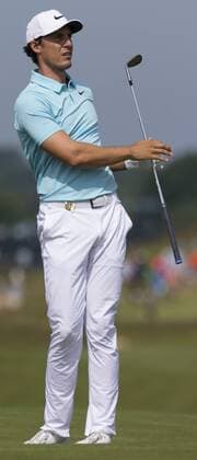 June 15, 2017 - USA - Jamie Lovemark hits onto the 18th green during the first round of the U.S. Open golf tournament Thursday, June 15, 2017 at Erin Hills in Hartford, Wis. He birdied the hole and finished the day three under par. US Open - ZUMAm67_ 20170615_zaf_m67_015 Copyright: xMarkxHoffmanx