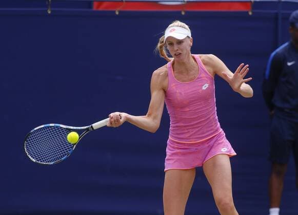 June 16th 2017, The Northern Lawn tennis Club, Manchester, England; ITF Womens tennis tournament; Number six seed Naomi Broady (GBR) in action during her quarter final singles match against number one seed Kai-Chen Chang (TPE) xAlanxMartinx  ActionPlus11890789