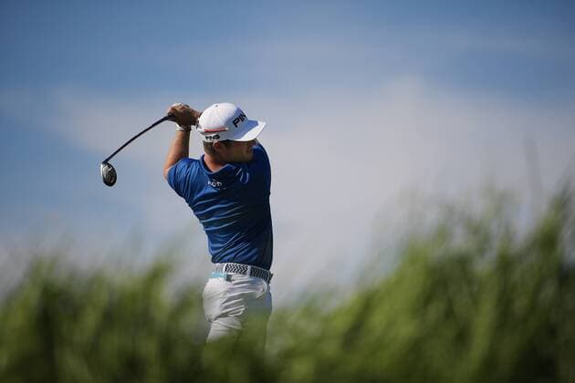 170616 Sveriges David Lingmerth under andra omgangen i golfturneringen US Open den 16 juni 2017 i Hartford.  Copyright: JOELxMARKLUND BB170616JM050