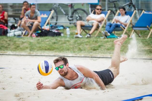 Simon Winter (KIT Sportclub); LBS Cup Beachvolleyball A-City Stuttgart, Schwabenplatz, Stuttgart Germany, 20170617; Stuttgart Copyright: xWuechnerx xEibner-Pressefotox EP_nwr