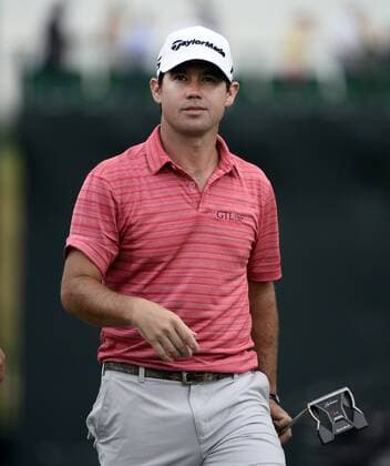 Brian Harman walks off the 18th hole after finishing round 3 of the 117th U.S. Open golf tournament at Erin Hill golf course on June 17, 2017 in Erin, Wisconsin.  WIS20170617120 BRIANxKERSEY