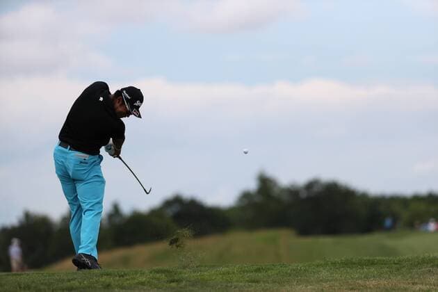 Hideki Matsuyama (JPN), JUNE 17, 2017 - Golf : Hideki Matsuyama of Japan in action on the 8th hole during the third round of the 117th U.S. Open Championship at Erin Hills golf course in Erin, Wisconsin, United States. NOxTHIRDxPARTYxSALES.  (waha020785)