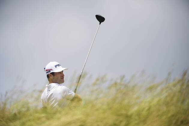 170618 Sveriges David Lingmerth under fjärde omgangen i golfturneringen US Open den 18 juni 2017 i Hartford.  Copyright: JOELxMARKLUND BB170618JM001