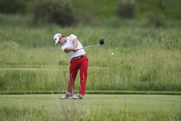 170618 Sveriges David Lingmerth under fjärde omgangen i golfturneringen US Open den 18 juni 2017 i Hartford.  Copyright: JOELxMARKLUND BB170618JM011