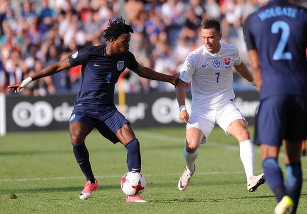 2017.06.19 Kielce Pilka Nozna Mistrzostwa Europy U21 U 21 Slowacja - Anglia N z Nathaniel Chalobah, Jaroslav Mihalik Foto Rafal Rusek PressFocus 2017.06.19 Kielce Football UEFA Under21 Championship Poland 2017 Slovakia - England Nathaniel Chalobah, Jaroslav Mihalik Credit: Rafal Rusek PressFocus NEWSPIX.PL --- Newspix.pl FRANCE OUT!  20170619PF_RR662