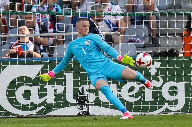 19.06.2017, Kielce, UEFA EURO EM Europameisterschaft Fussball Under21 Championships Slovakia - England , Mistrzostwa Europy U-21 Slowacja - Anglia International football , N Z Jordan Pickford (ENG) , FOT. Adam Jastrzebowski newspix.pl --- Newspix.pl FRANCE OUT!  20170619_awj_2184