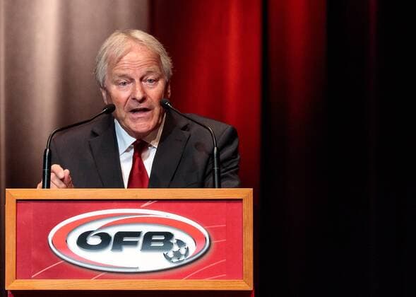18.06.2017, Ferry Porsche Congress Center, Zell am See, AUT, OeFB, Ordentliche Hauptversammlung, im Bild OeFB Praesident Dr. Leo Windtner during the Annual General Meeting of the Austrian Football Association (OeFB) at the Ferry Porsche Congress Center in Zell am See, Austria on 2017 06 18. Zell am See  EP_fei  