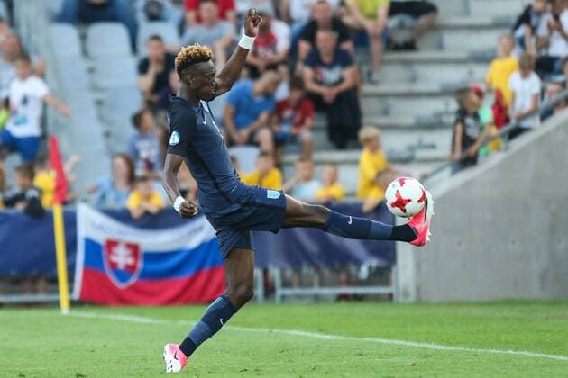 June 19, 2017 - Kielce, Poland - Tammy Abraham (ENG) during the UEFA U-21 European Championship EM Europameisterschaft Group A football match Slovakia vs England in Kielce, Poland on June 19, 2017. Slovakia v England - 2017 UEFA European Under-21 Championship  - ZUMAn230 20170619_zaa_n230_485 Copyright: xFotoxOlimpikx