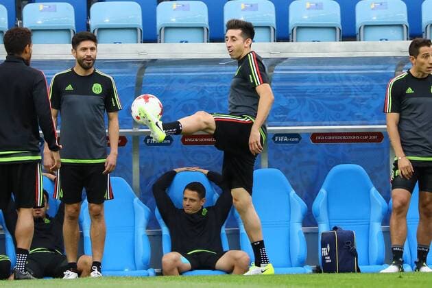 Hector Herrera (Mexiko, Mexico) - 20.06.2017: Abschlusstraining der Nationalmannschaft Mexiko, Fisht Stadium Sotschi