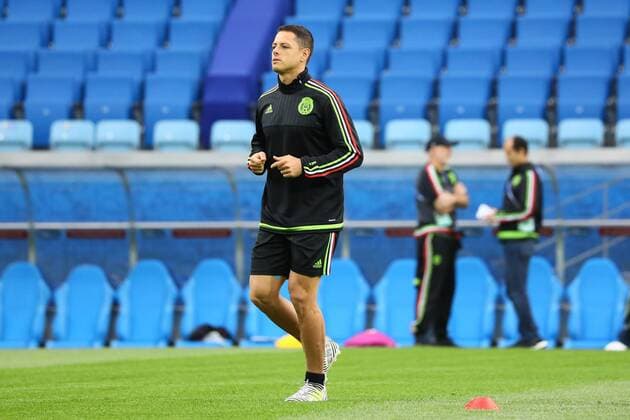 Javier Chicharito Hernandez (Mexiko, Mexico) - 20.06.2017: Abschlusstraining der Nationalmannschaft Mexiko, Fisht Stadium Sotschi