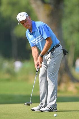 Fritz FISCHER (Ex Biathlet), Aktion,Einzelaktion ,Einzelbild,Freisteller, Ganzkoerperaufnahme,ganze Figur. ProAm ,GOLF,BMW International Open 2017 am 21.06.2017 in Muenchen Eichenried.