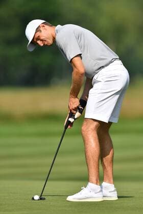 Thomas MUELLER (MÜLLER,Bayern Muenchen),Aktion,Einzelaktion ,Einzelbild,Freisteller, Ganzkoerperaufnahme,ganze Figur. ProAm ,GOLF,BMW International Open 2017 am 21.06.2017 in Muenchen Eichenried.