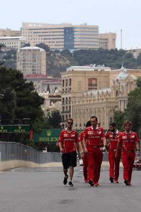 Azerbaijan Grand Prix, Baku 22 - 25 June 2017 22.06.2017 - Sebastian Vettel (GER) Scuderia Ferrari SF70H 