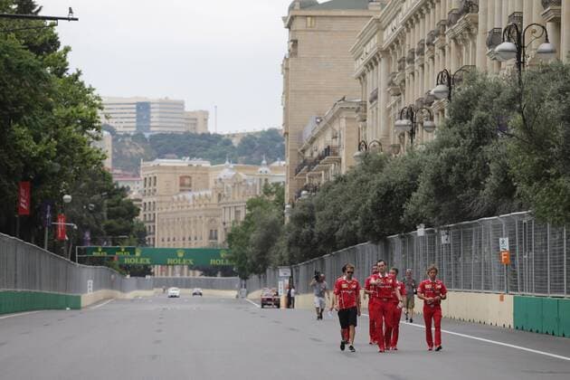 Azerbaijan Grand Prix, Baku 22 - 25 June 2017 22.06.2017 - Sebastian Vettel (GER) Scuderia Ferrari SF70H 
