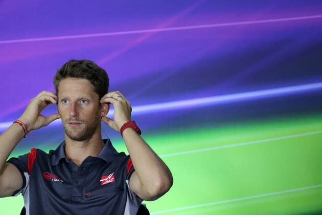 Azerbaijan Grand Prix, Baku 22 - 25 June 2017 22.06.2017 - press conference PK Pressekonferenz Romain Grosjean (FRA) Haas F1 Team VF-17 
