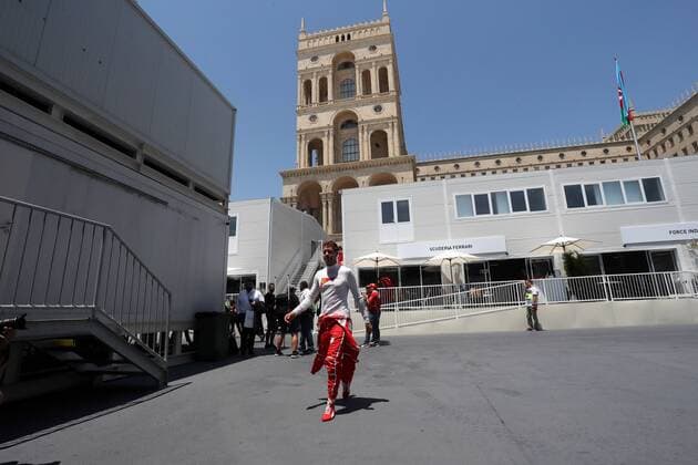 Azerbaijan Grand Prix, Baku 22 - 25 June 2017 23.06.2017 - Free Practice 1, Sebastian Vettel (GER) Scuderia Ferrari SF70H 