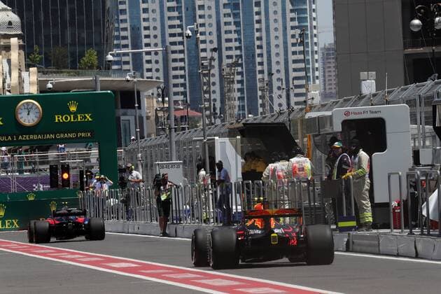 Azerbaijan Grand Prix, Baku 22 - 25 June 2017 23.06.2017 - Free Practice 1, Max Verstappen (NED) Red Bull Racing RB13 