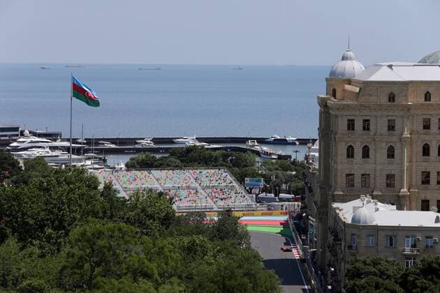 Azerbaijan Grand Prix, Baku 22 - 25 June 2017 23.06.2017 - Free Practice 1, Sebastian Vettel (GER) Scuderia Ferrari SF70H 