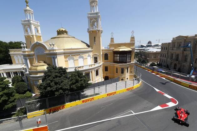 Motorsports: FIA Formula One World Championship WM Weltmeisterschaft 2017, Grand Prix of Europe, 5 Sebastian Vettel (GER, Scuderia Ferrari), Baku Azerbaijan xHOCHxZWEIx