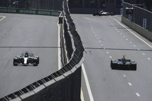 Motorsports: FIA Formula One World Championship WM Weltmeisterschaft 2017, Grand Prix of Europe, 77 Valtteri Bottas (FIN, Mercedes AMG Petronas) Baku Azerbaijan xHOCHxZWEIx