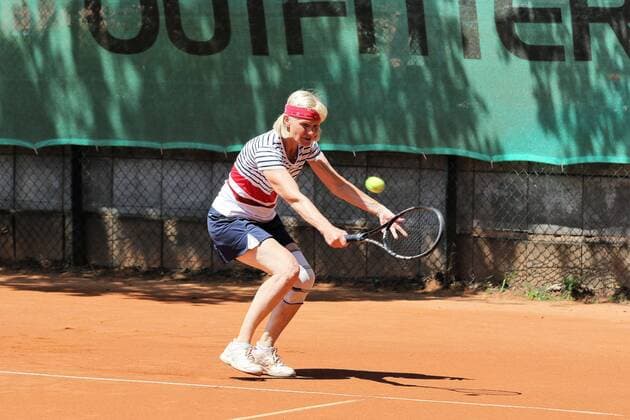 24.06.2017 Neu-Isenburg, RW Tennis-CLub Kampf um die Meisterschaft der Damen 60 Regionalliga TC RW Neu-Isenburg – TA SV Böblingen die Neu-Isenburgerin Brigitte Friedl (RW Neu-Isenburg)